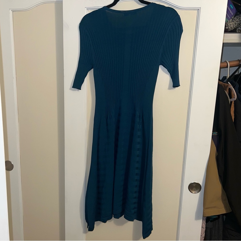 Opening Ceremony Teal Asymmetrical Mid-Length Dress in Medium - Picture 3 of 15